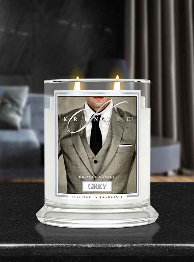 Grey Medium 2-wick - Kringle Candle Company