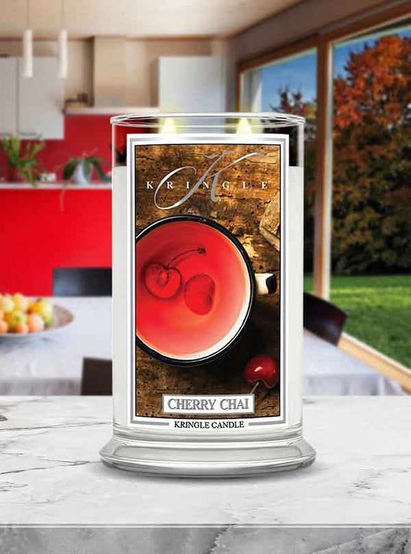 Cherry Chai  Large 2-wick - Kringle Candle Company